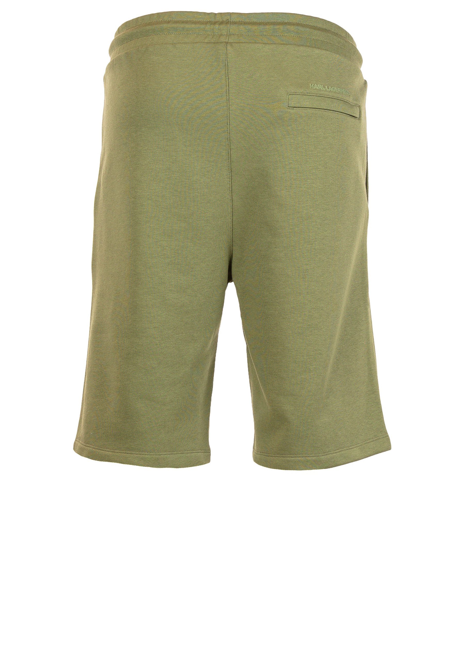 LAGERFELD Shorts mit Logo-Stickerei (1-tlg)