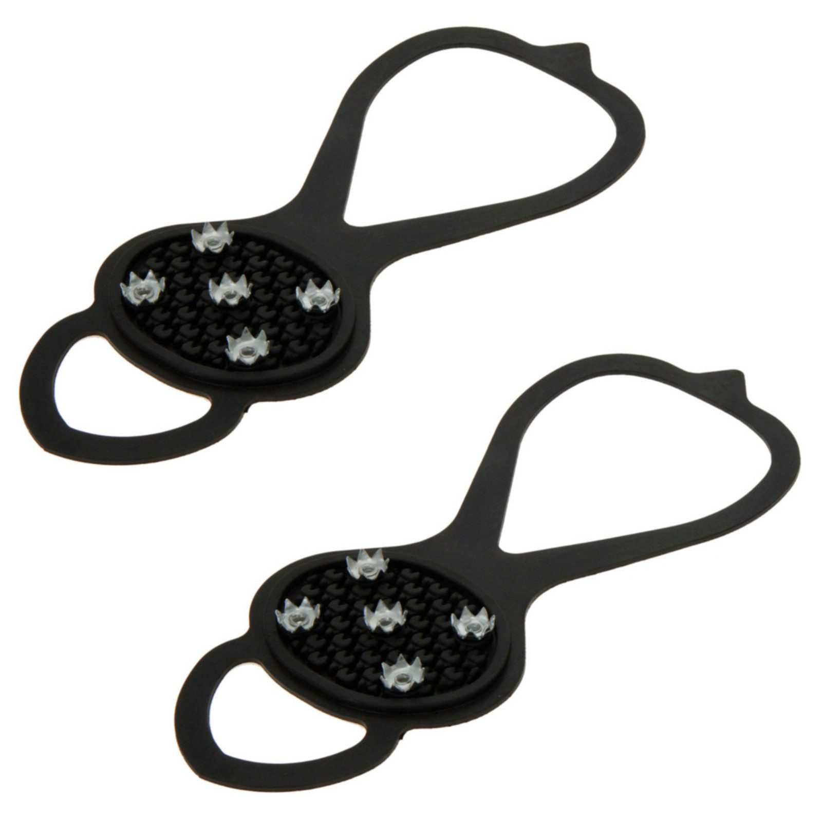 Koopman Шипы Schuhgleitschutz Schuhüberzug Schuhspikes 25x10cm 2er Set (2-tlg), Gummi, Bis Размер обуви 48, Anti-Rutsch, 4 Шипы je Überzug