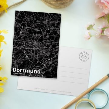 Mr. & Mrs. Panda Postkarte Dortmund - Geschenk, Einladung, Dorf, Karte, Stadt Dorf Karte Landkar