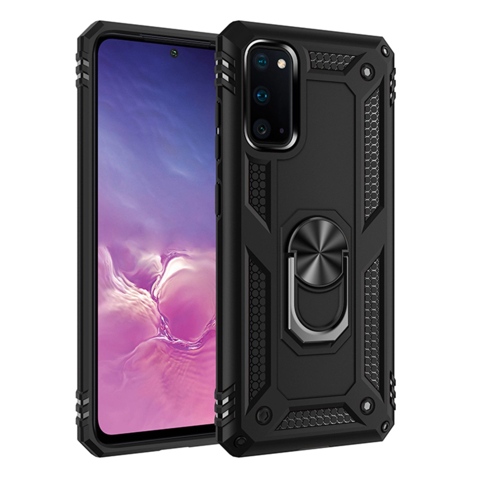 Mycotech Handyhülle Outdoor Armor Case Samsung Hülle Für Samsung Galaxy S20-Schwarz