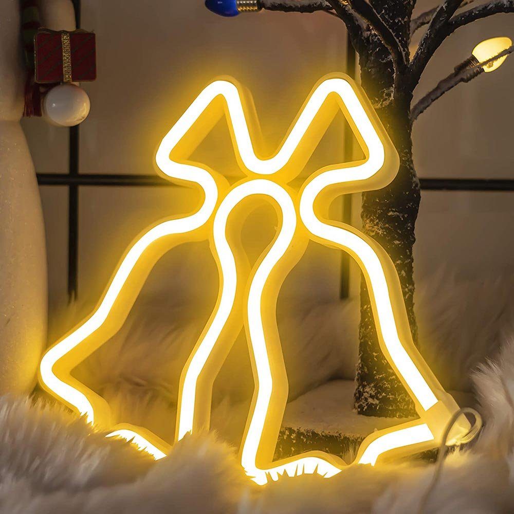 MUPOO LED Dekolicht Weihnachten Neonlicht Zeichen Neon Schilder Lampen Blitz Neon Lights