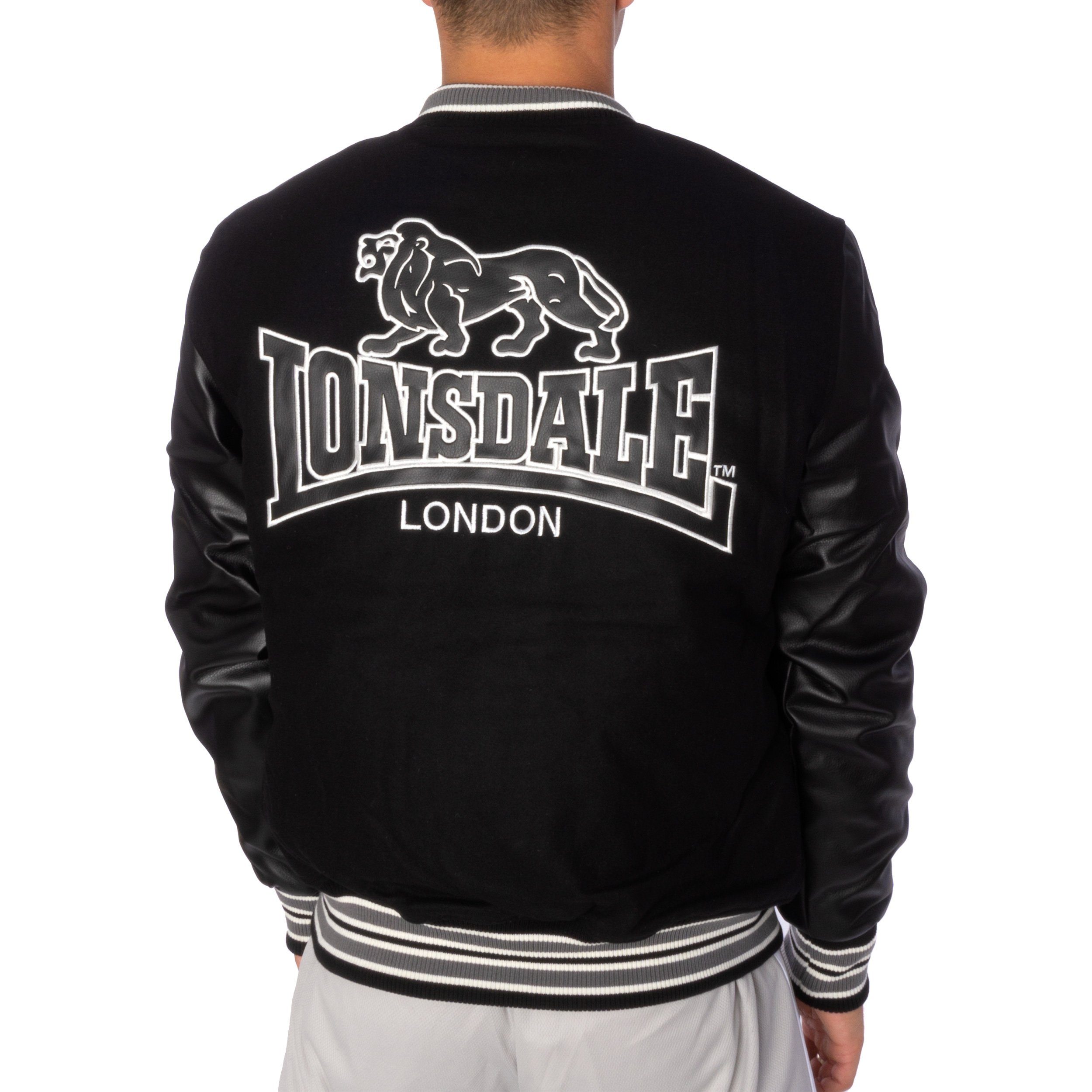 Collegejacke Jacke Black All Lonsdale Season LONSDALE LONDON Oxford