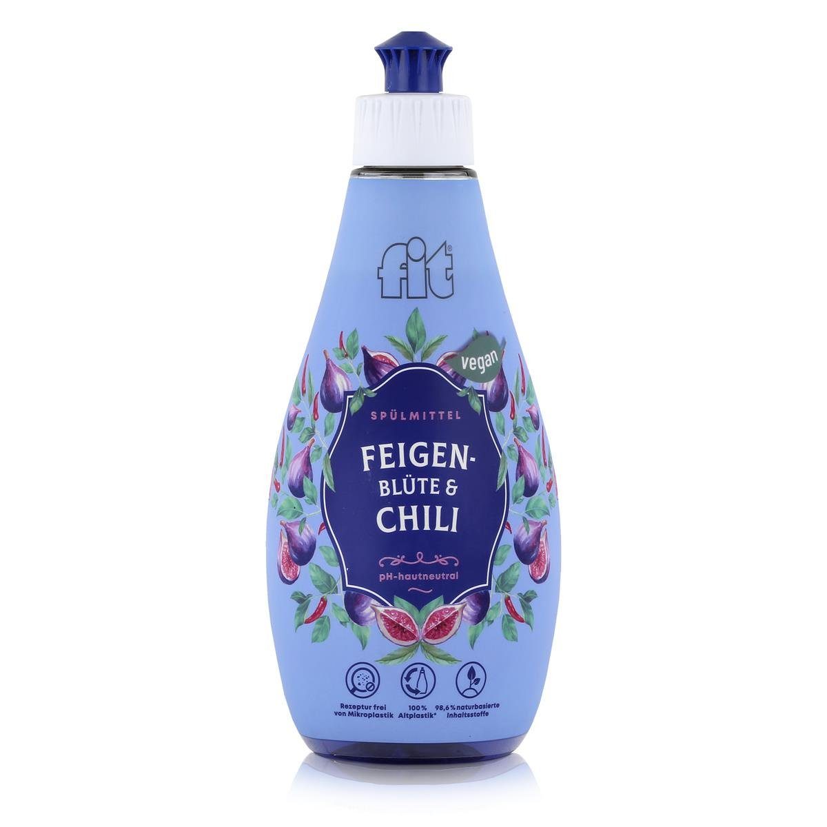 FIT fit Spülmittel Feigen-Blüte & Chili 400ml - Geschirrspülmittel (1er Pa Geschirrspülmittel