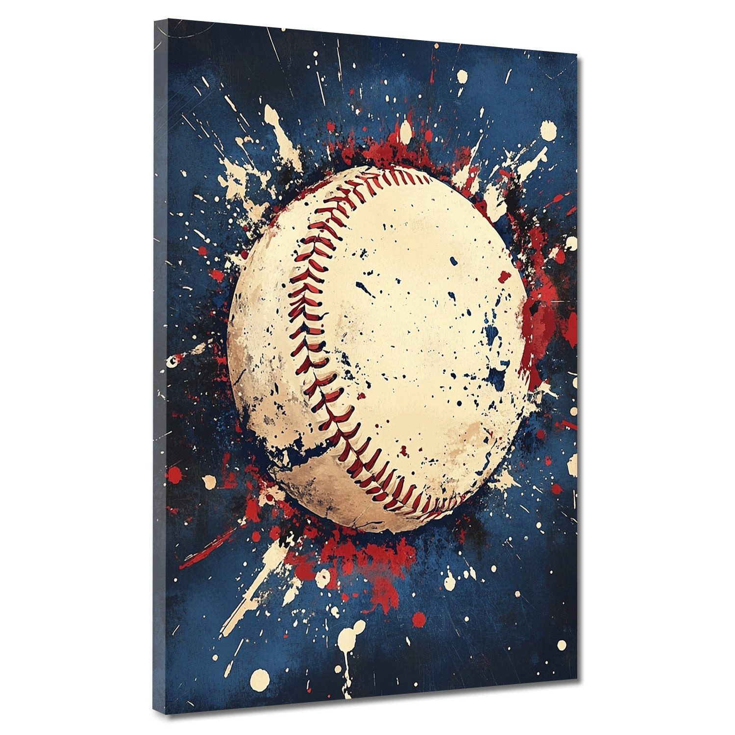 Artedinoi Leinwandbild Pop Art Baseball Vintage Sport Leinwandbild Wandbild Kunstdruck XL Wan, Baseball, Vintage
