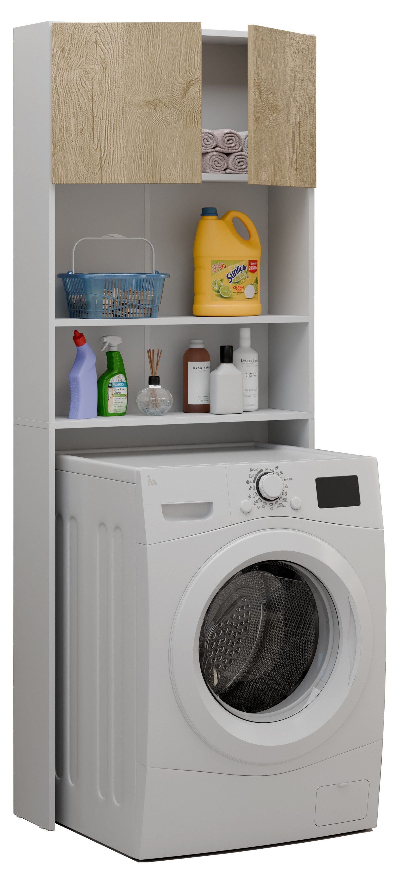 VCM Waschmaschinenumbauschrank Holz Überbauschrank Waschmaschine Überbau günstig online kaufen