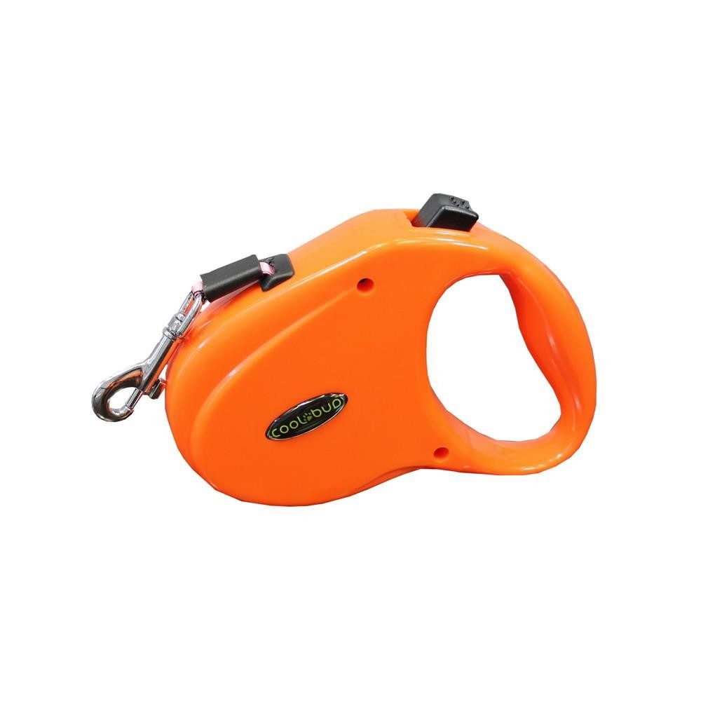 LinJa Hundeleine Hundeleine HLC-05S orange Automatikleine Langlaufleine Gurtleine, Nylon