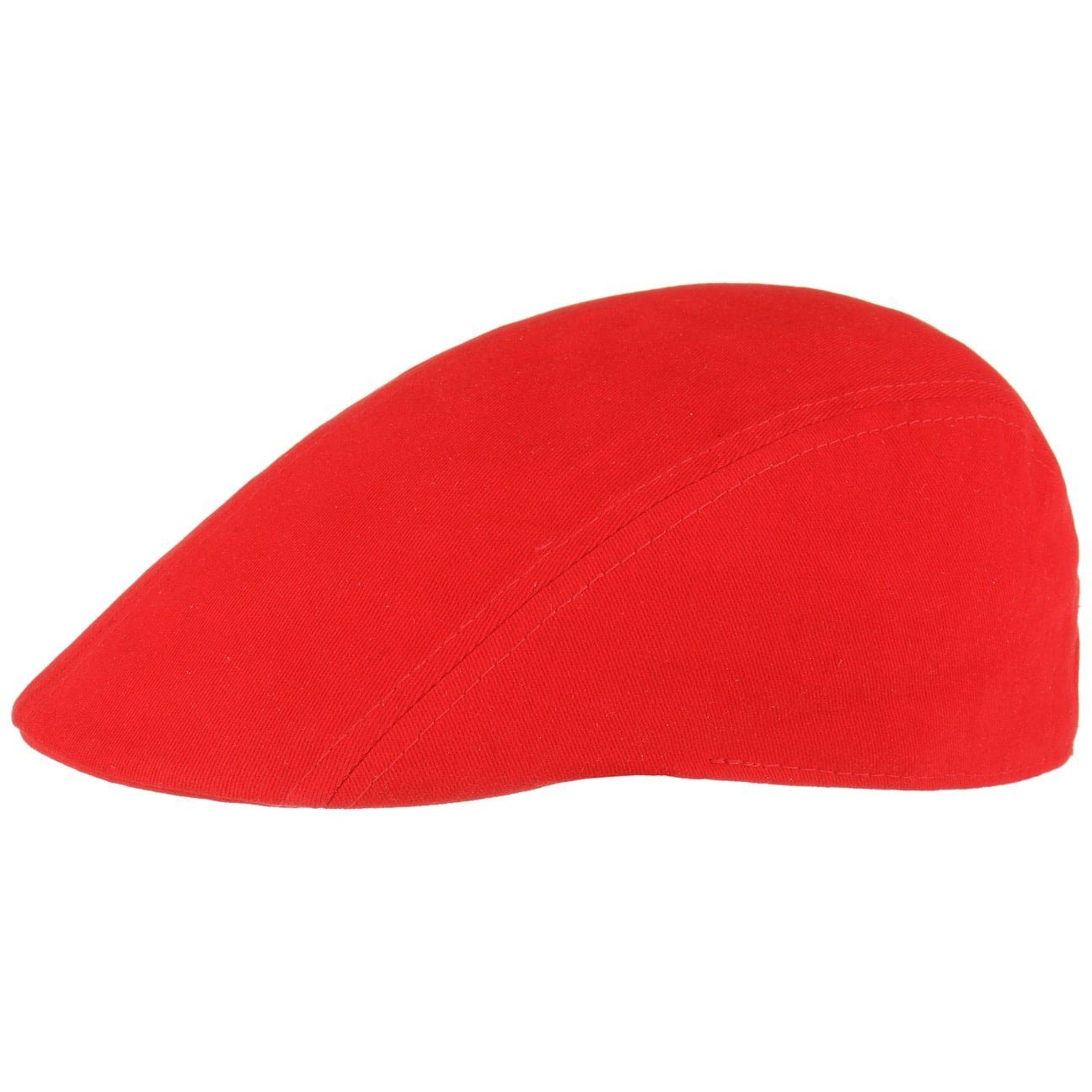 Atlantis Flat Cap (1-St) Flatcap mit Schirm rot