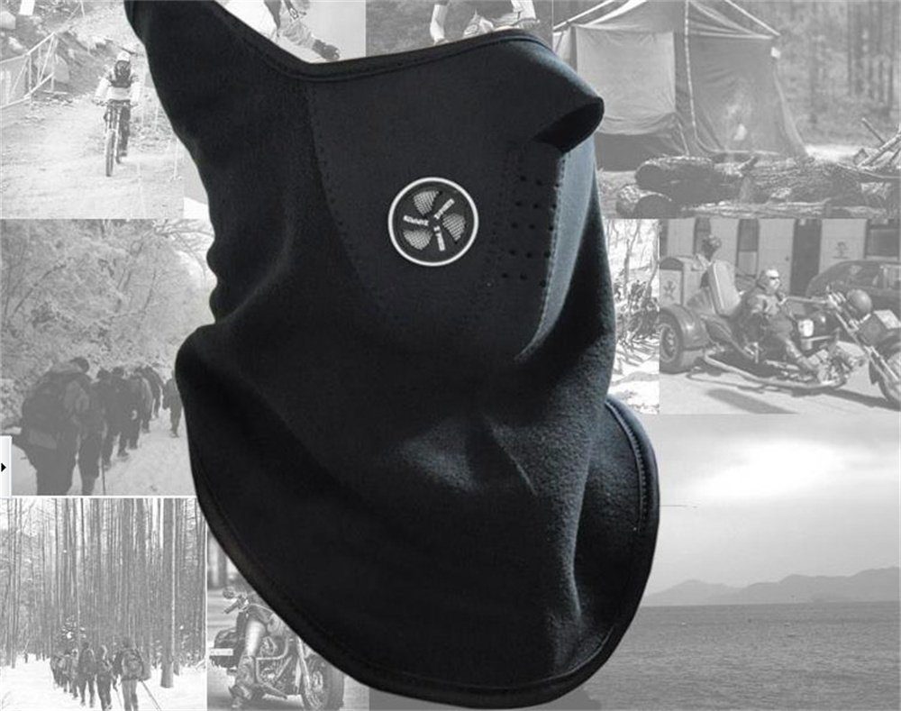 ManKle Sturmhaube Gesichtshaube Sportmaske Fahrrad Schwarz belüftet Sport Motorrad Balaclava Ski