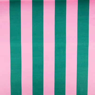 SCHÖNER LEBEN. Stoff Baumwollstoff Dekostoff Digital Streifen dunkelgrün pink 1,40m breit, Digitaldruck