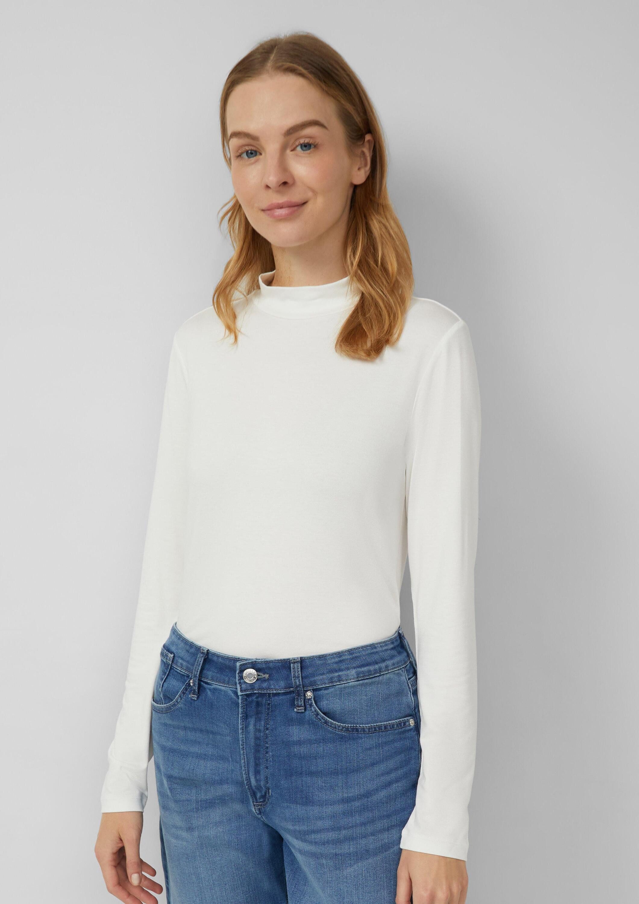 s.Oliver Langarmshirt T-Shirt Slim Fit Jerseyshirt günstig online kaufen