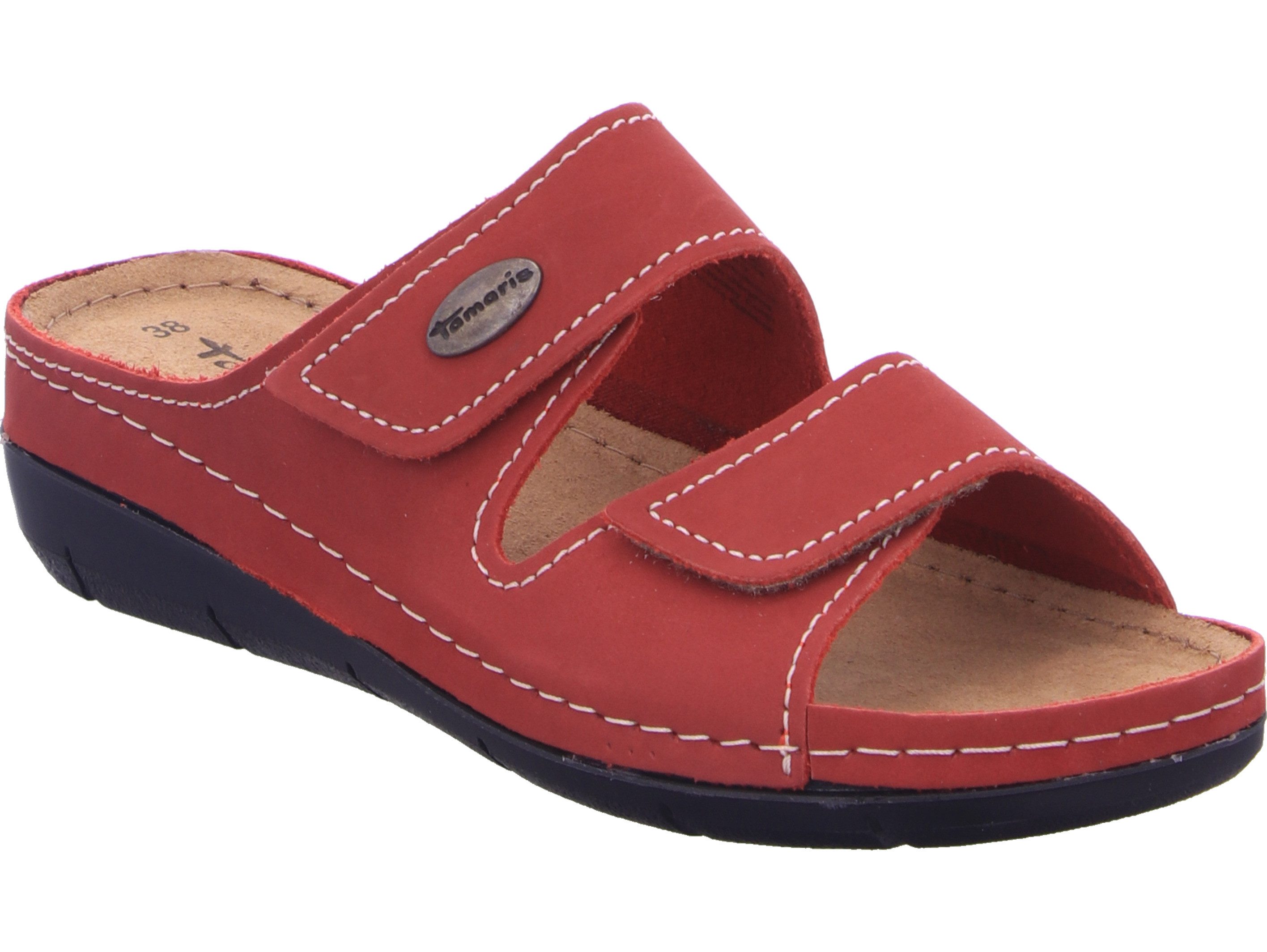 Tamaris Lea Keilpantolette echtes Leder