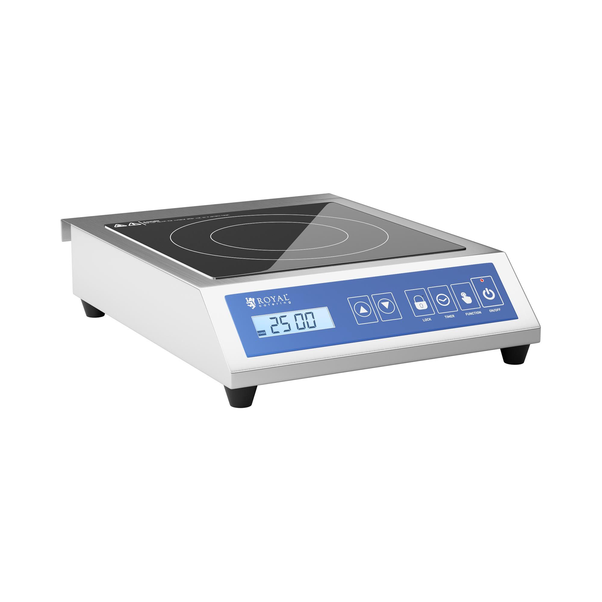 Royal Catering Induktions-Kochfeld RCIK-3500GP, Induktionsplatte Induktionskochplatte Induktionskocher Touchdisplay 60