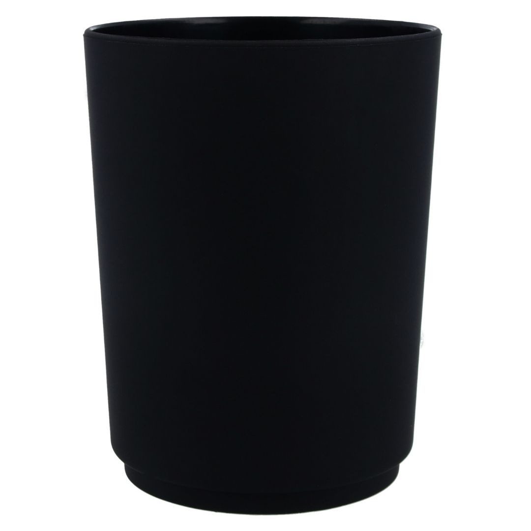 PARSA Beauty Подставки для зубных щеток Flair Rubber schwarz – Vielseitiger Kunststoffbecher für Badezimmer