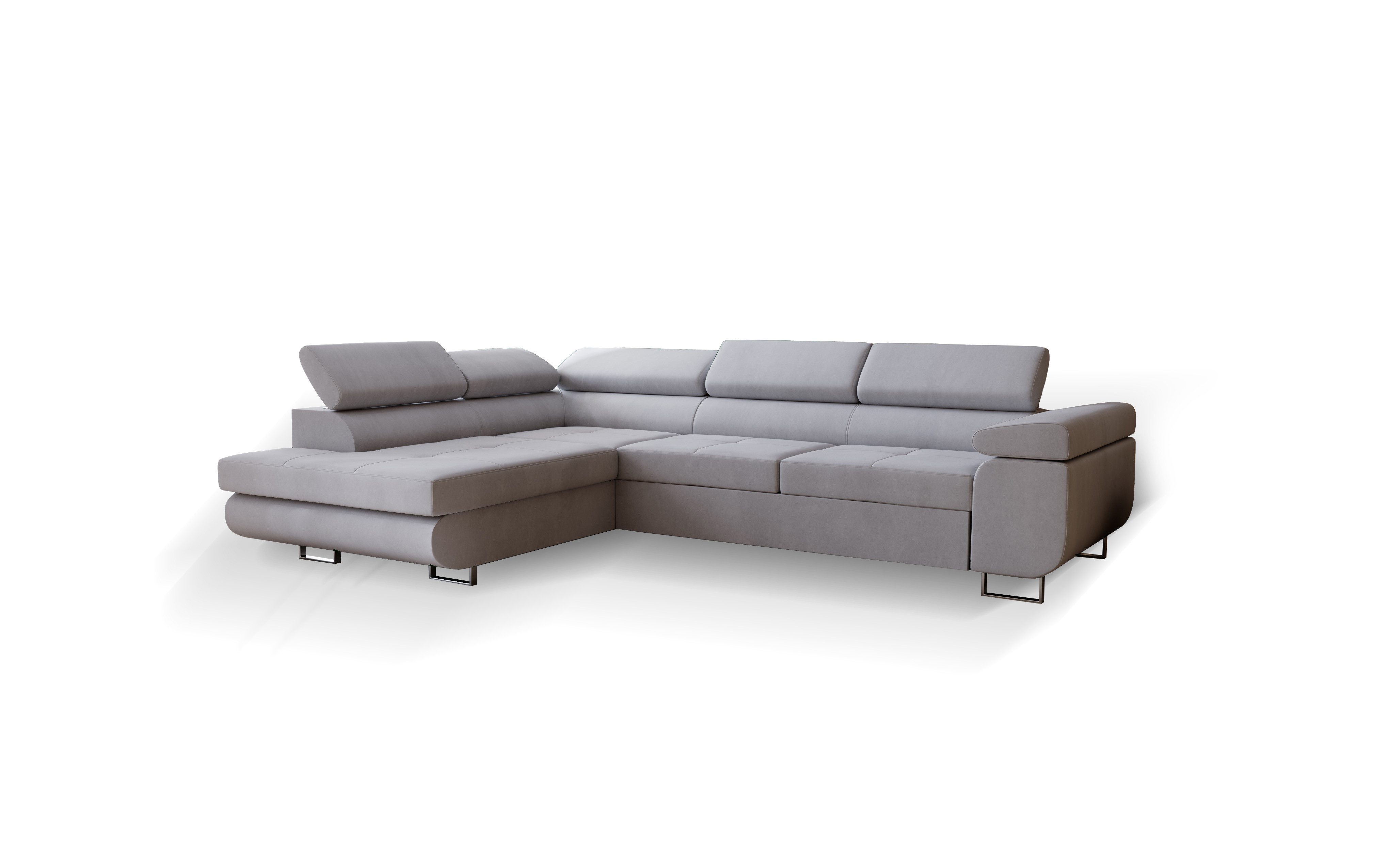 Goldstoff Ecksofa mit Schlaffunktion - Designersofa, günstig online kaufen
