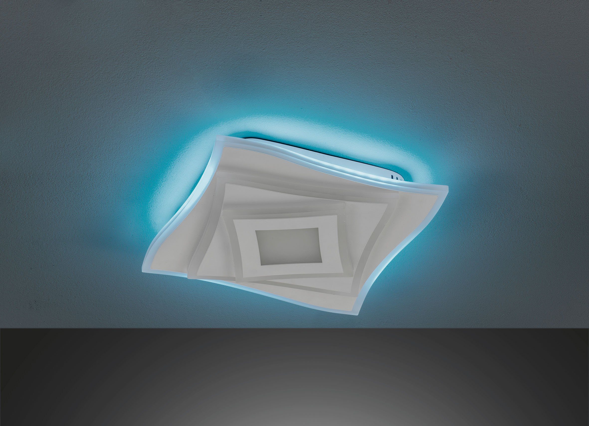 FISCHER & HONSEL LED Hero, - LED Deckenleuchte CCT über integriert, - warmweiß kaltweiß Fernbedienung, fest