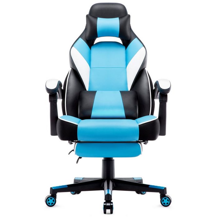 Intimate WM Heart Gaming-Stuhl mit Hoher Rückenlehne und Fußstützen