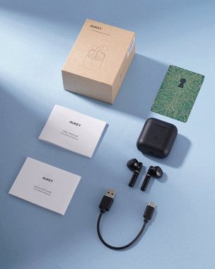 NAIPO wireless In-Ear-Kopfhörer (Kabellos Ohrstöpsel Halb-im-Ohr Touch)