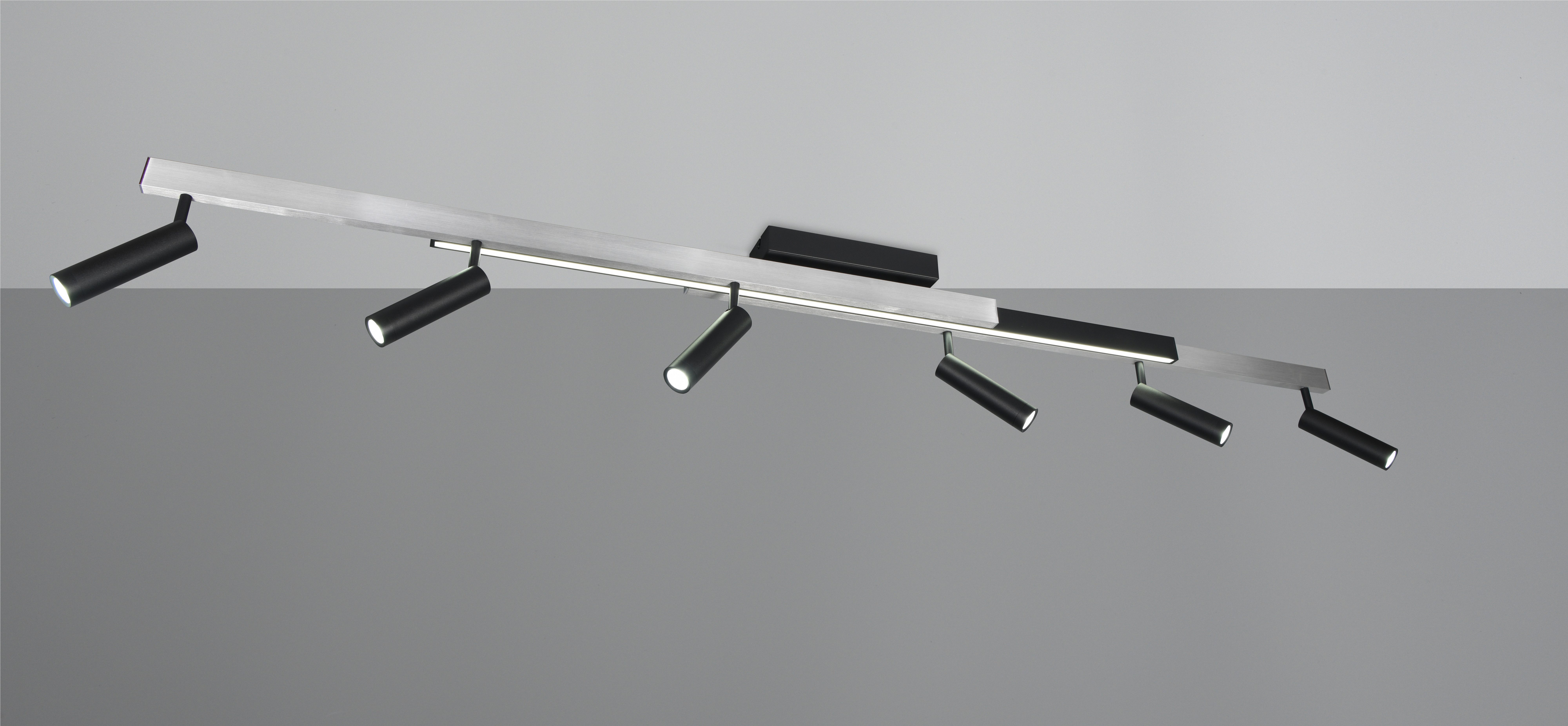 TRIO Leuchten LED Deckenleuchte ZENO ausziehbare LED Deckenlampe mit 6 verstellbaren Spots dimmbar CCT, getrennt schaltbar, LED fest integriert, warmweiß - kalt – Bild 5 von 5