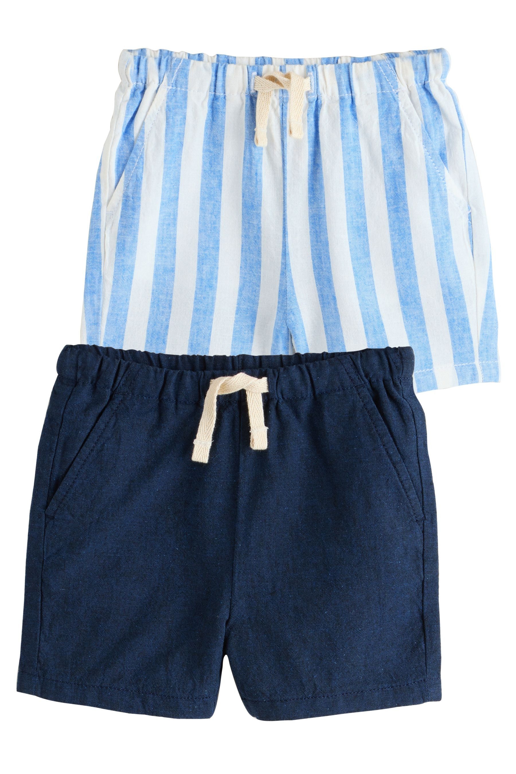 Shorts Shorts aus Leinenmischung im 2er-Pack