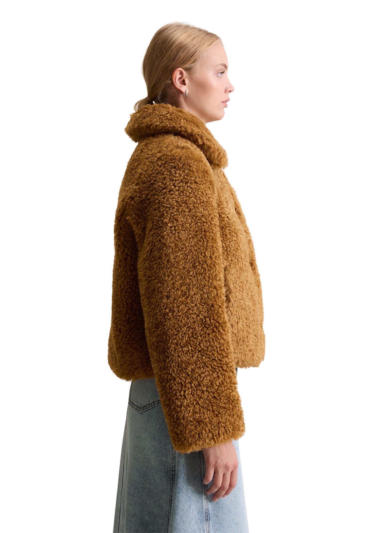 Marc O'Polo DENIM Outdoorjacke aus weichem Curly-Plüsch günstig online kaufen