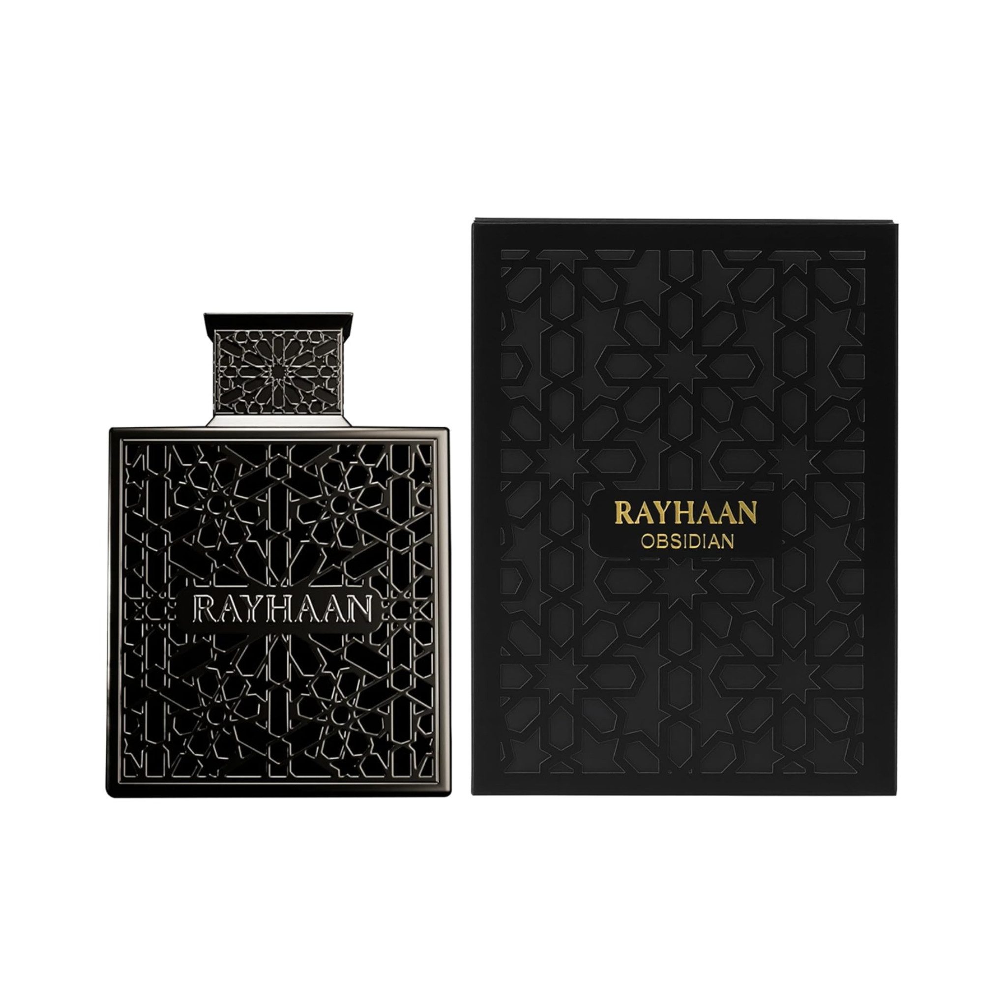 Rayhaan Eau de Parfum Obsidian Leder Oud Herren Duft Holzig Orientalisch 100 ml