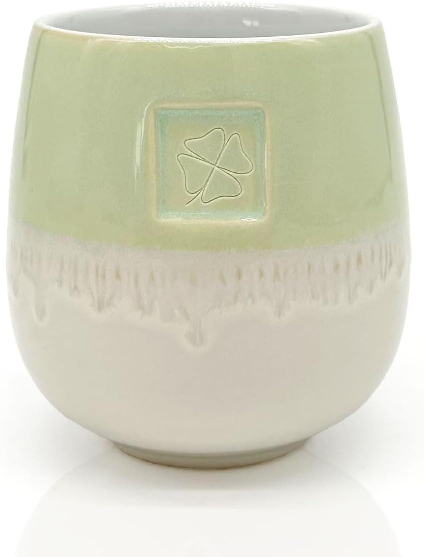 MEA LIVING Becher MEA living Tasse ohne Henkel, lasiert, 4 Motive, Handarbeit