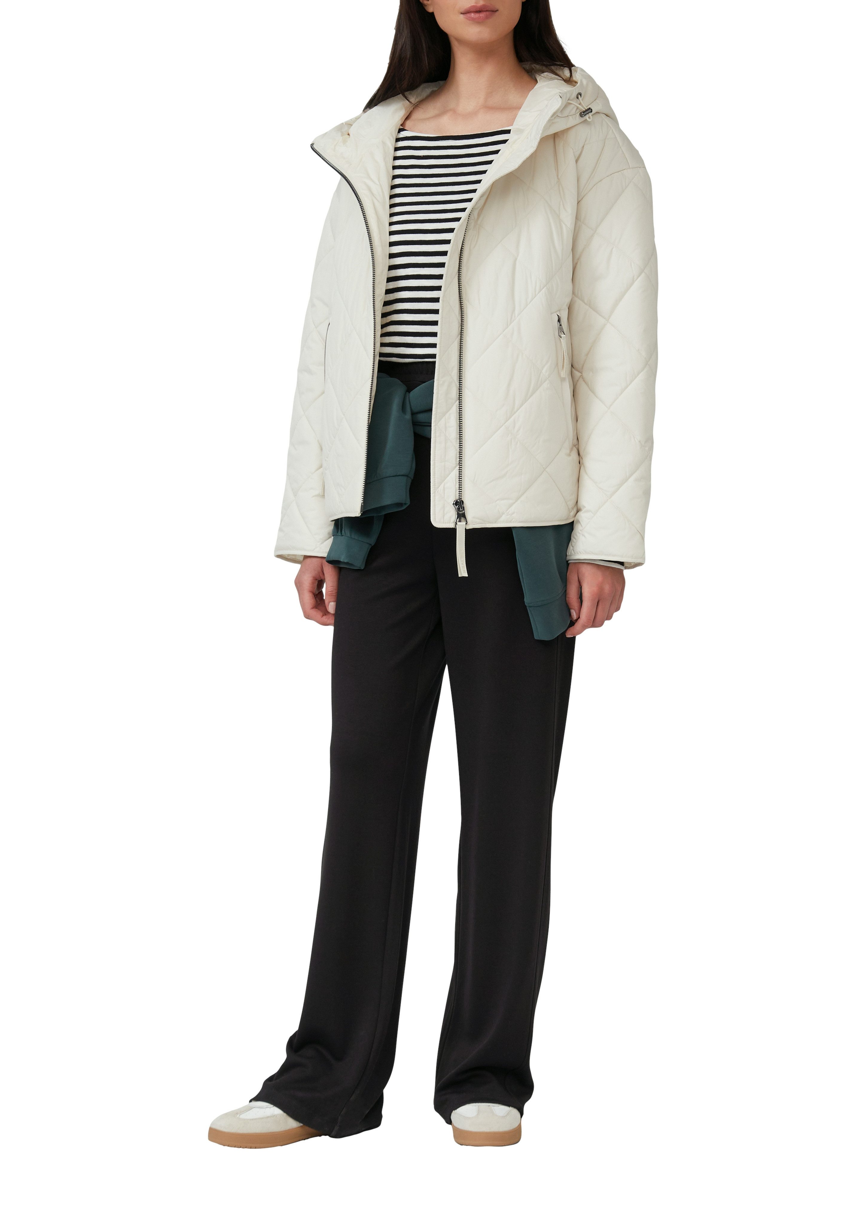 s.Oliver Stoffhose mit weitem Bein und elastischem Bund günstig online kaufen