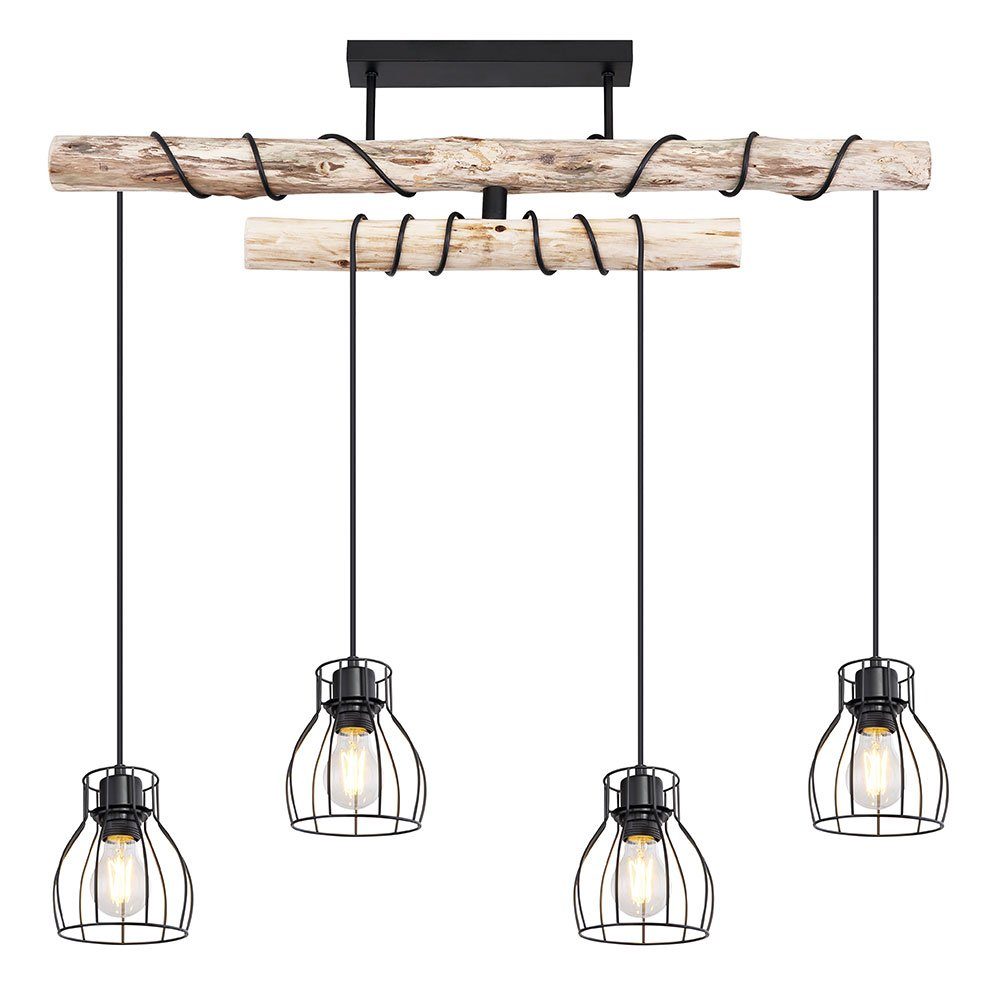 GLOBO LIGHTING LED Pendelleuchte, Leuchtmittel inklusive, Warmweiß, LED Hängeleuchte Pendelleuchte Holzlampe Balken Höhenverstellbar. € 143,99