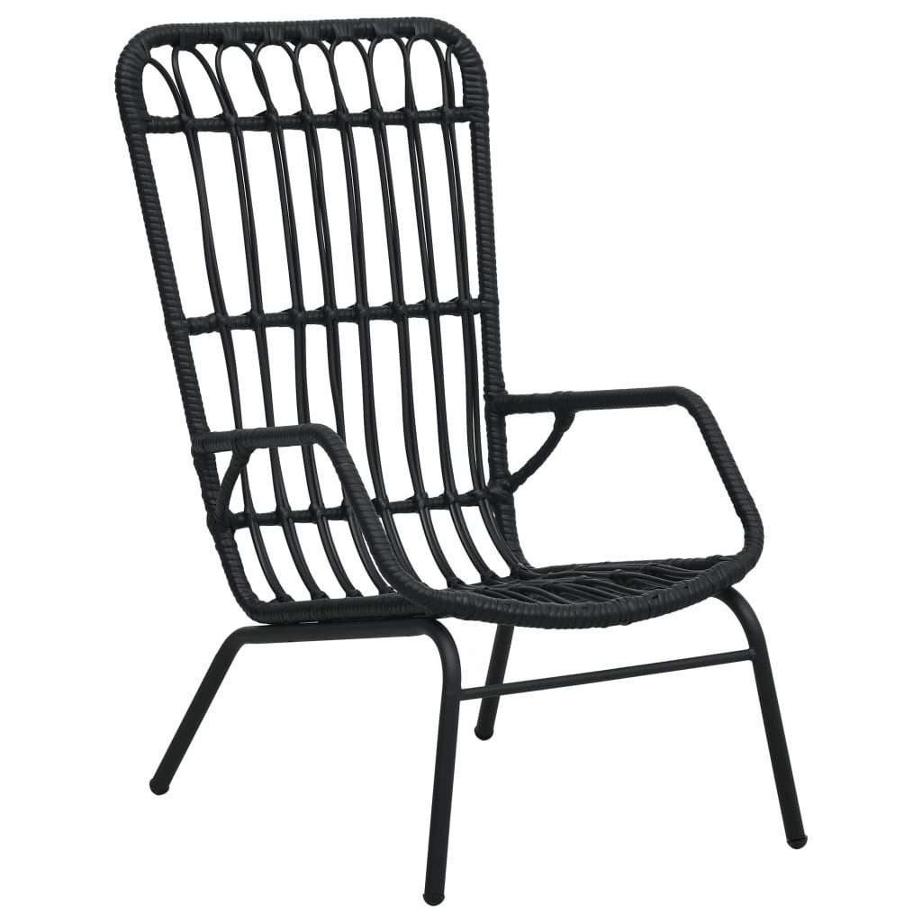 Gartenstuhl Gartenstuhl Poly Rattan Schwarz