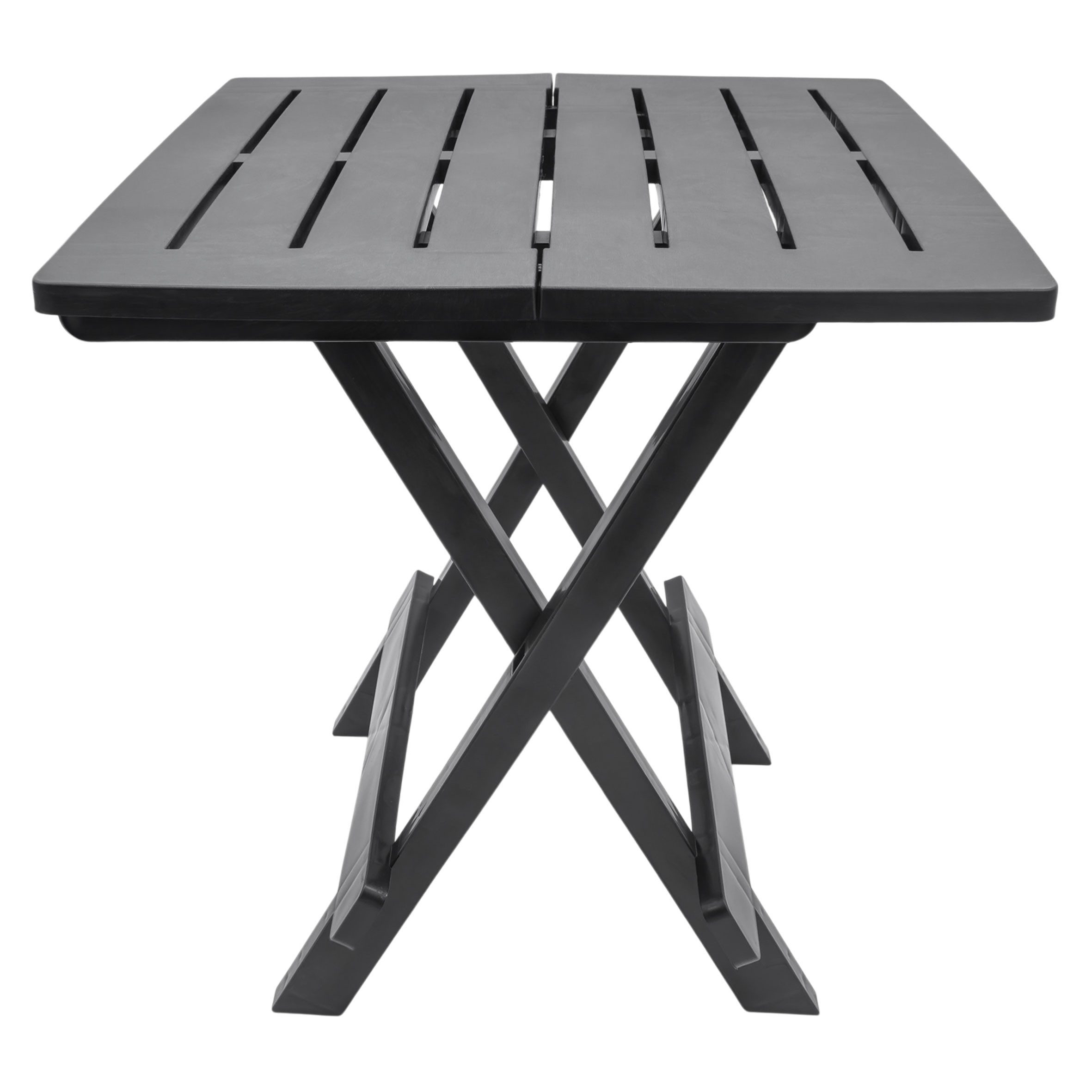 Spetebo Gartentisch Kunstoff Klapptisch ADIGE - anthrazit (Stück, 1-St., Kunststoff Tisch), Garten Beistelltisch klappbar