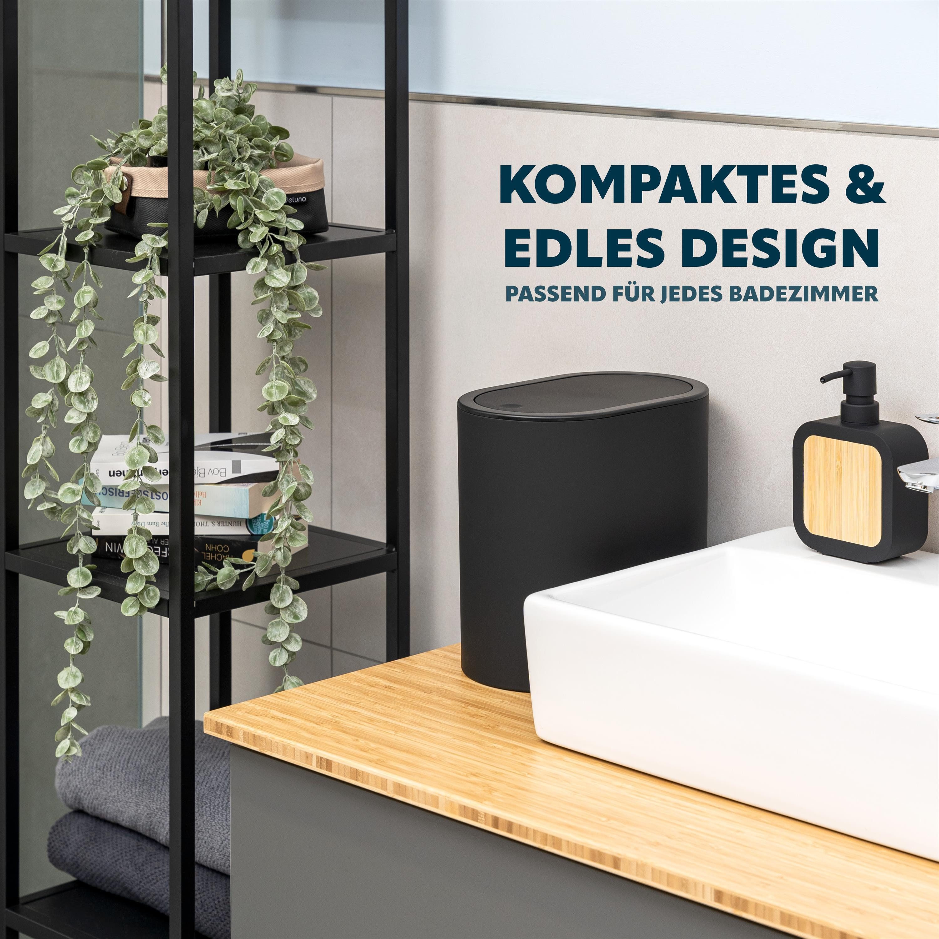 eluno Kosmetikeimer ovaler Badeimer, 6 Liter Volumen, Kunststoff