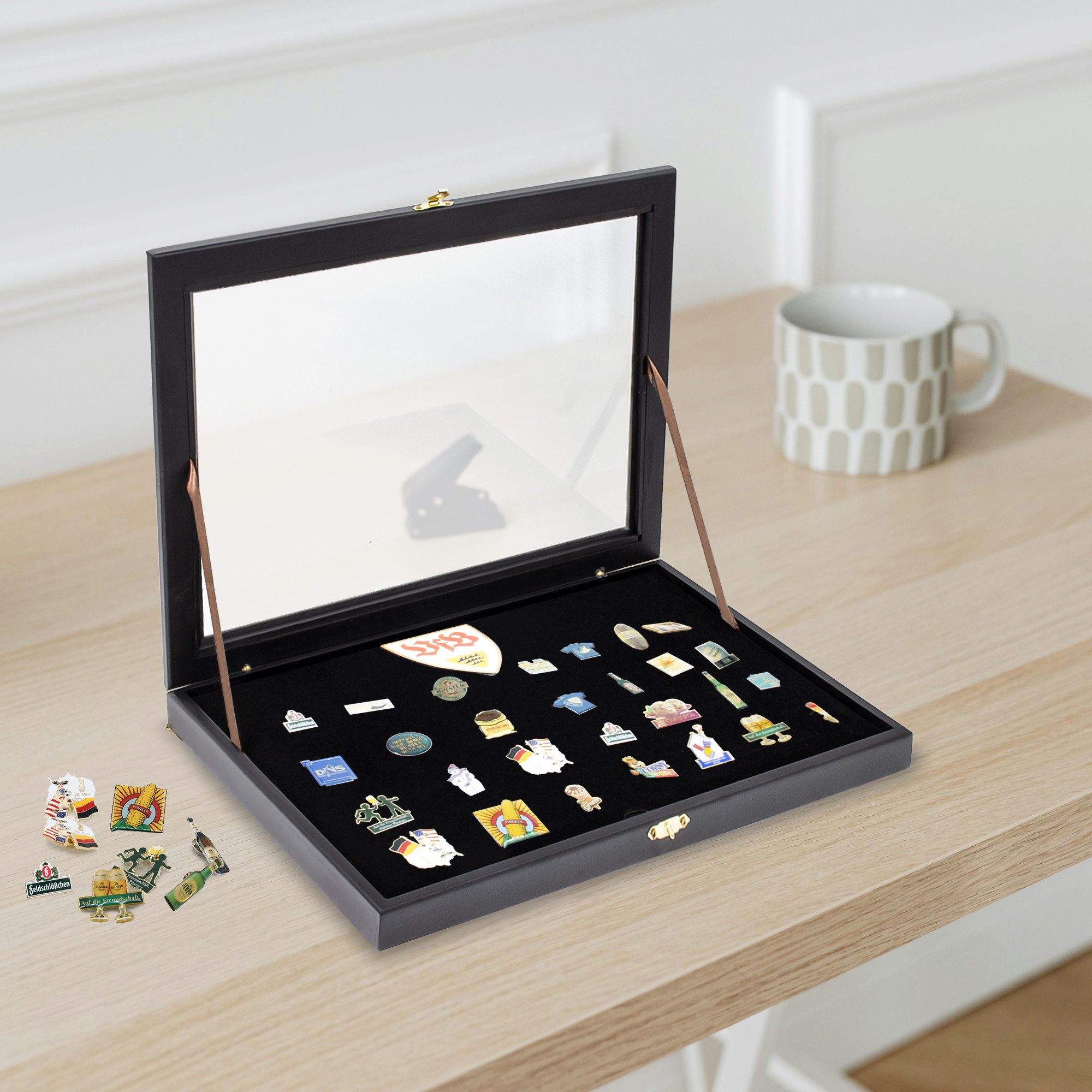 Safe-Album Vitrine Pin-Vitrine schwarz – Bild 5 von 5