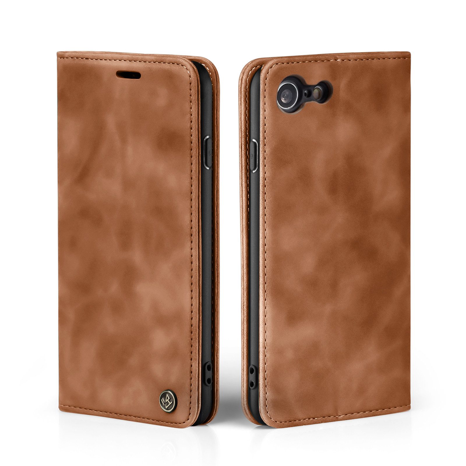 Tec-Expert Handyhülle Tasche Hülle für Apple iPhone 7 / 8 / SE 4.7 Zoll, 4.7, Cover Klapphülle Case mit Kartenfach Fliphülle aufstellbar