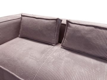 S-Style Möbel 2-Sitzer Cord Sofa Renne, 1 Teile, mit Wellenfederung
