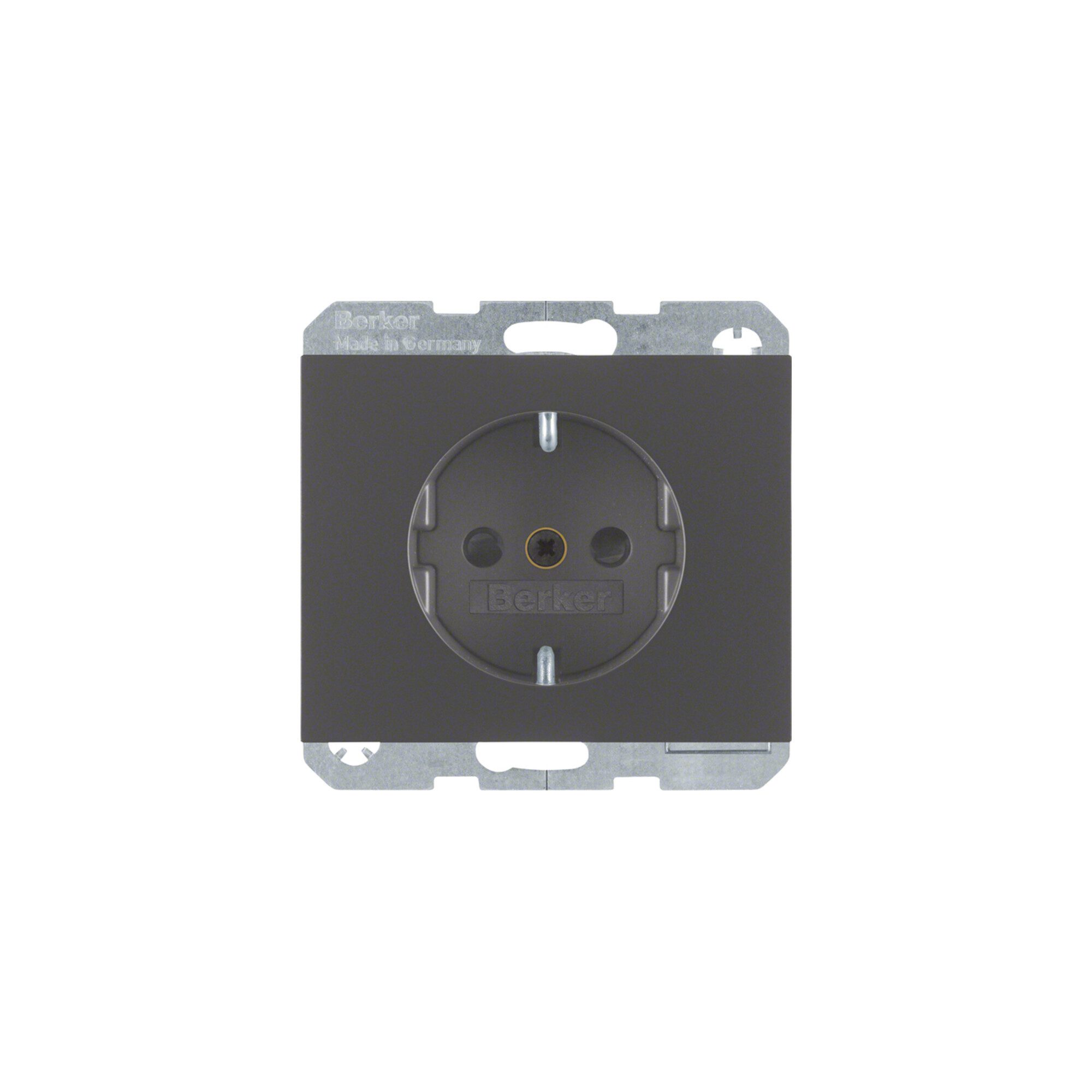 Berker Steckdose Berker SCHUKO-Steckdose anthrazit matt, lack 47357006