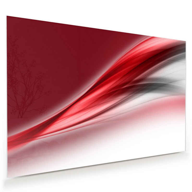 Primedeco Glasbild Wandbild Abstrakte Wellen mit Aufhängung, Abstrakt