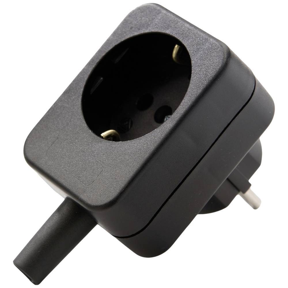 Martin Kaiser Steckdose Zwischenstecker mit Schutzkontakt und einem unterbrochenen 596/20/sw