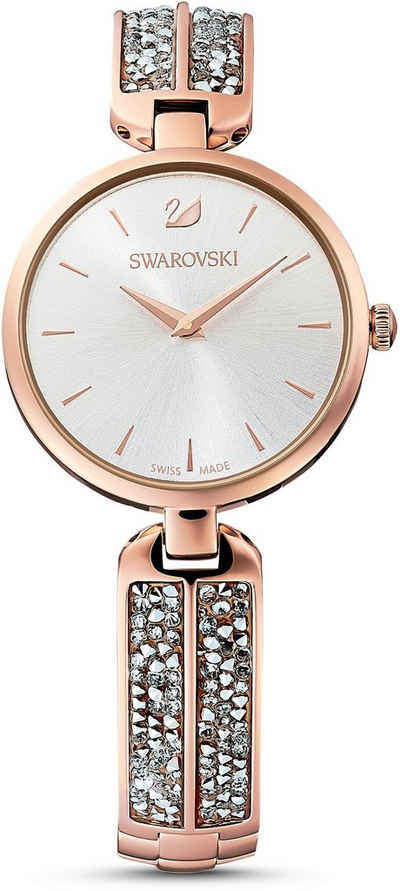 Swarovski Quarzuhr CRYSTAL ROCK, 5519306, Armbanduhr, Damenuhr, Swarovski-Kristalle, Swiss Made