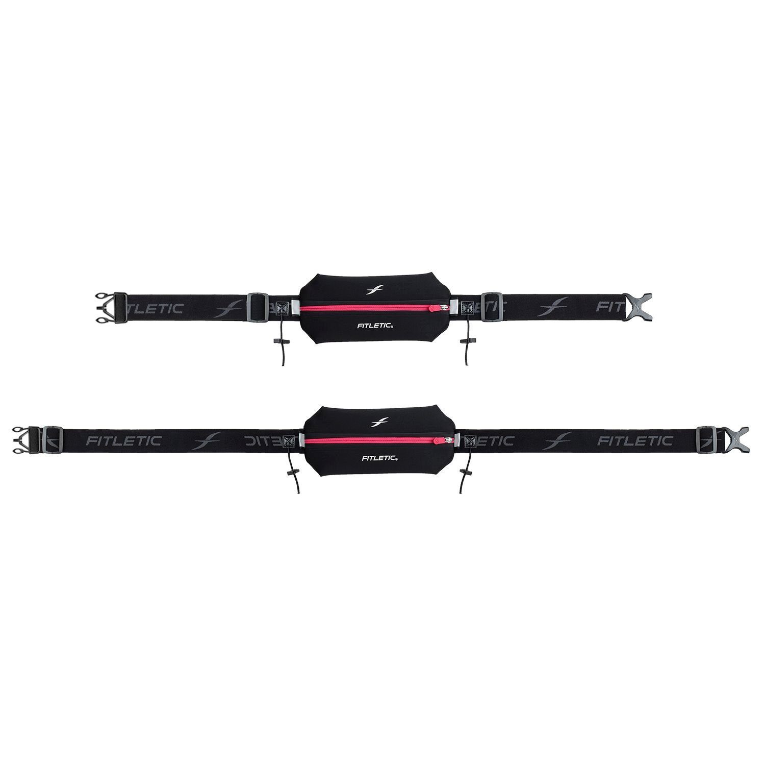 Fitletic Laufgürtel Fitletic - /Pink Laufausrüstung Handy, Fitnessgürtel Premium Sportgürtel, für "Neo 1" Schwarz Laufgürtel