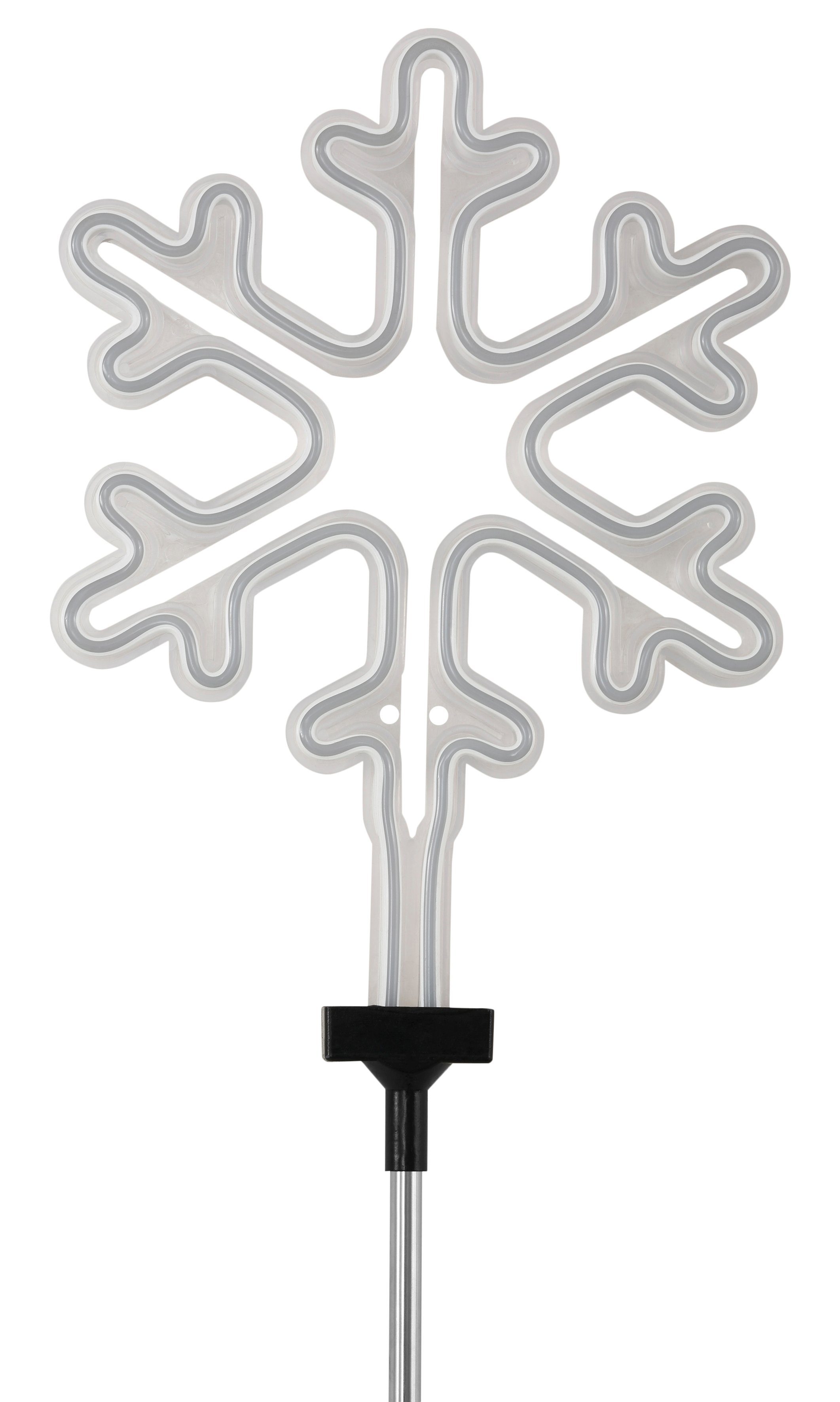 BONETTI LED Gartenleuchte Schneeflocke, LED Neon Stab für den Garten günstig online kaufen