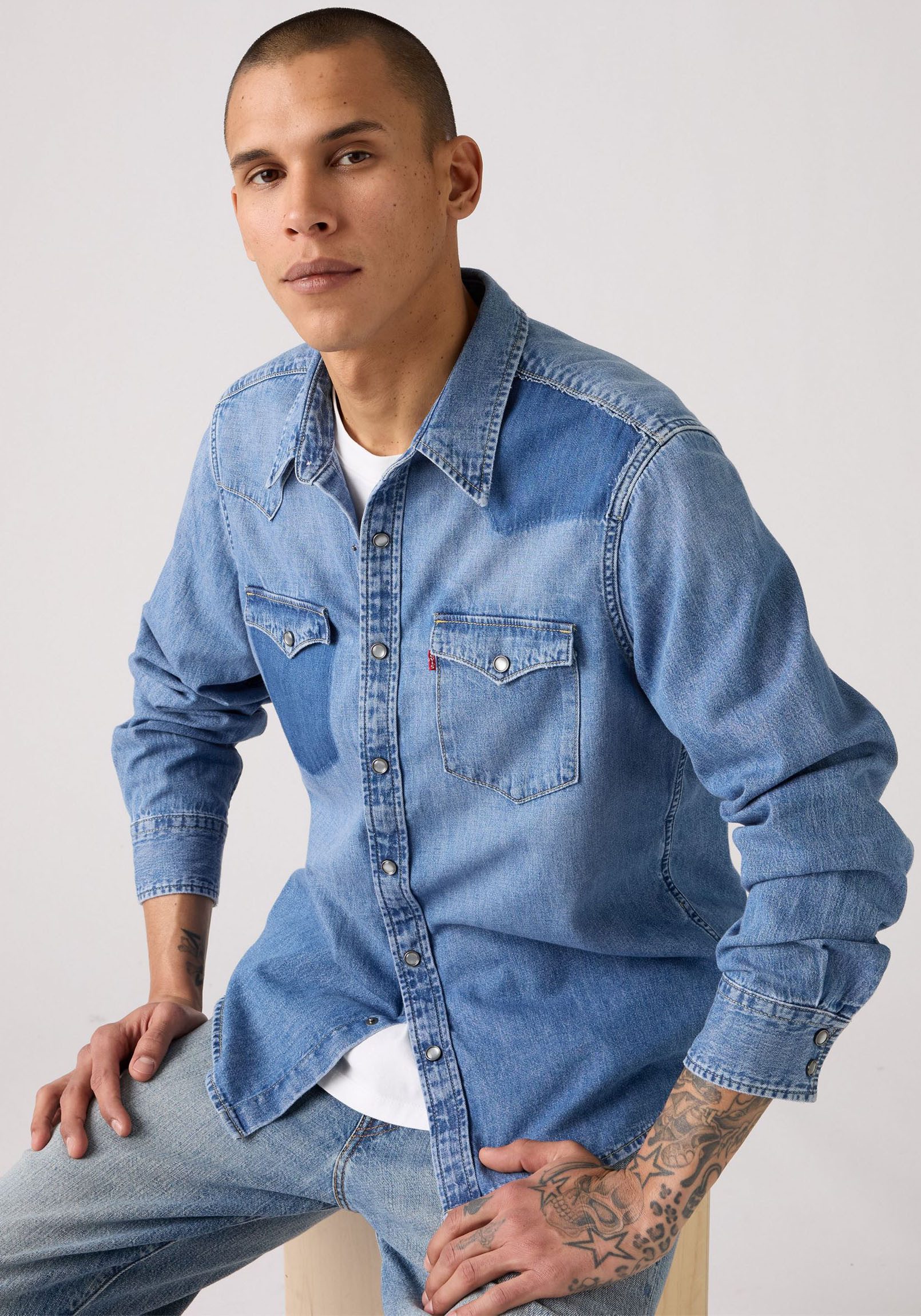 Levi's® Jeanshemd mit Druckknopf- Verschluss günstig online kaufen