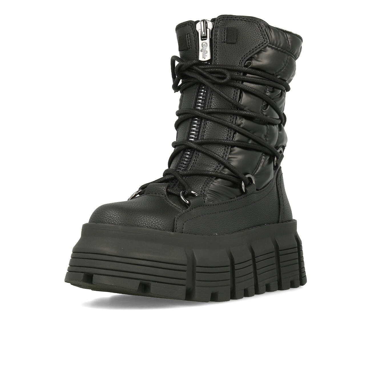Buffalo Buffalo AVA Puffer Hike Vegan Damen Black Ankleboots