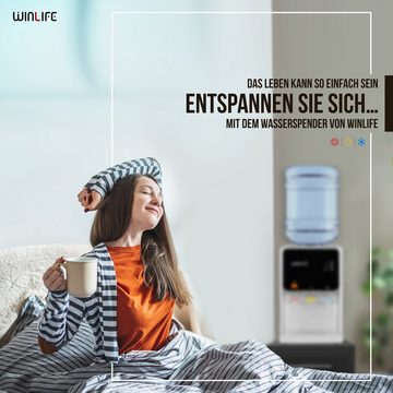 WINLIFE Heißwasserspender Kaltwasserpender Getränkespender für heiße kalte Getränke 5 bis 20L, Elektrischer Mini Warmwasserspender