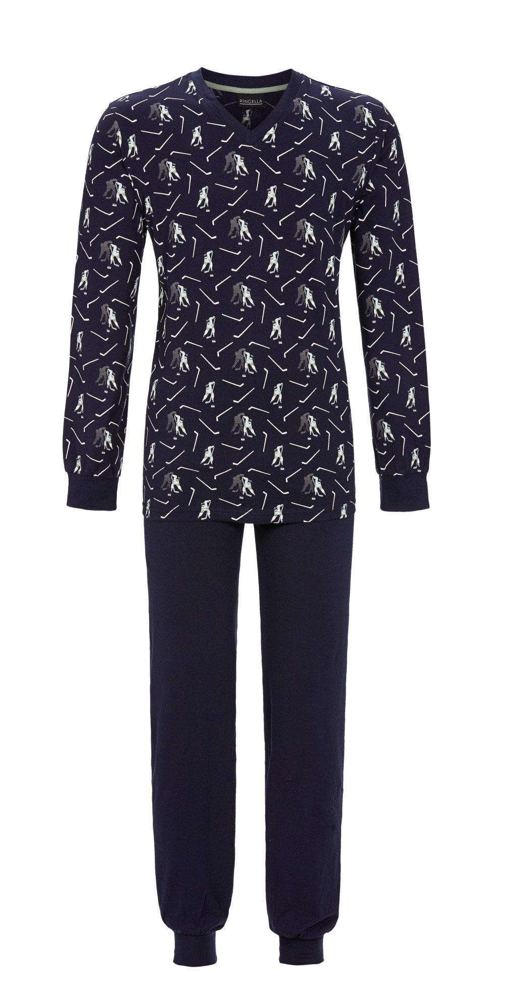 Ringella Pyjama mit V-Ausschnitt (2 tlg)