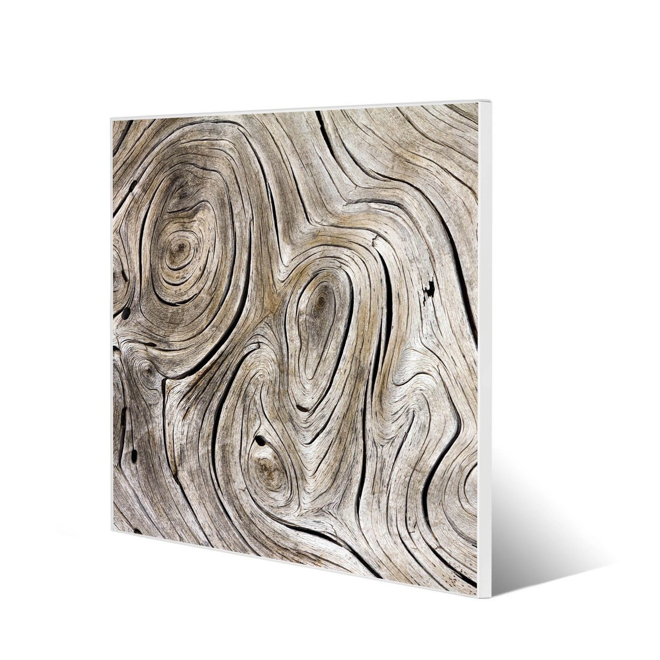 banjado Magnettafel Stahl Quadratisch Holzwirbel, (inkl. 4 Magnete, Quadratische Stahlmagnettafel)
