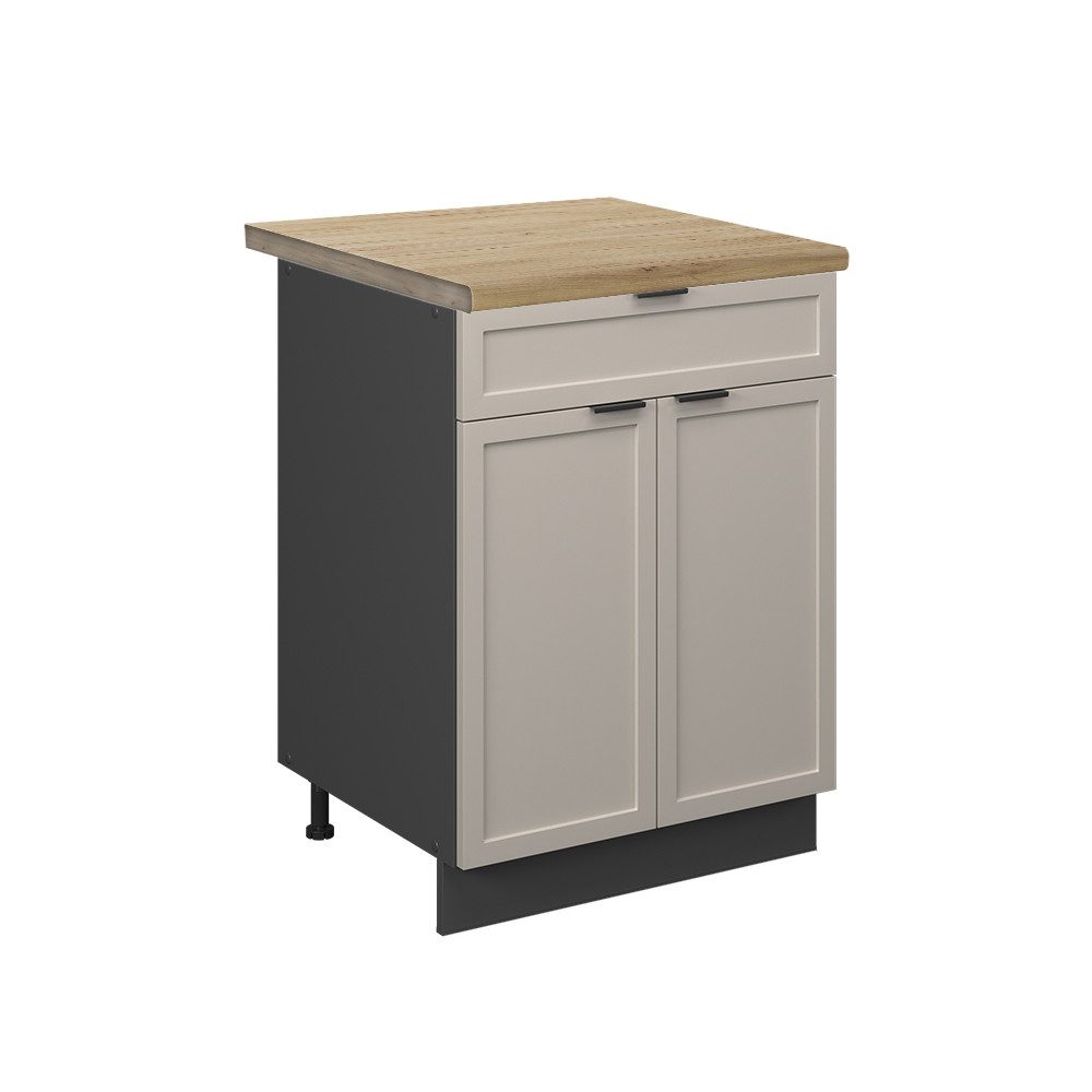 Vicco Unterschrank Fame-Line, GrauBeige/Anthrazit, 60 cm günstig online kaufen