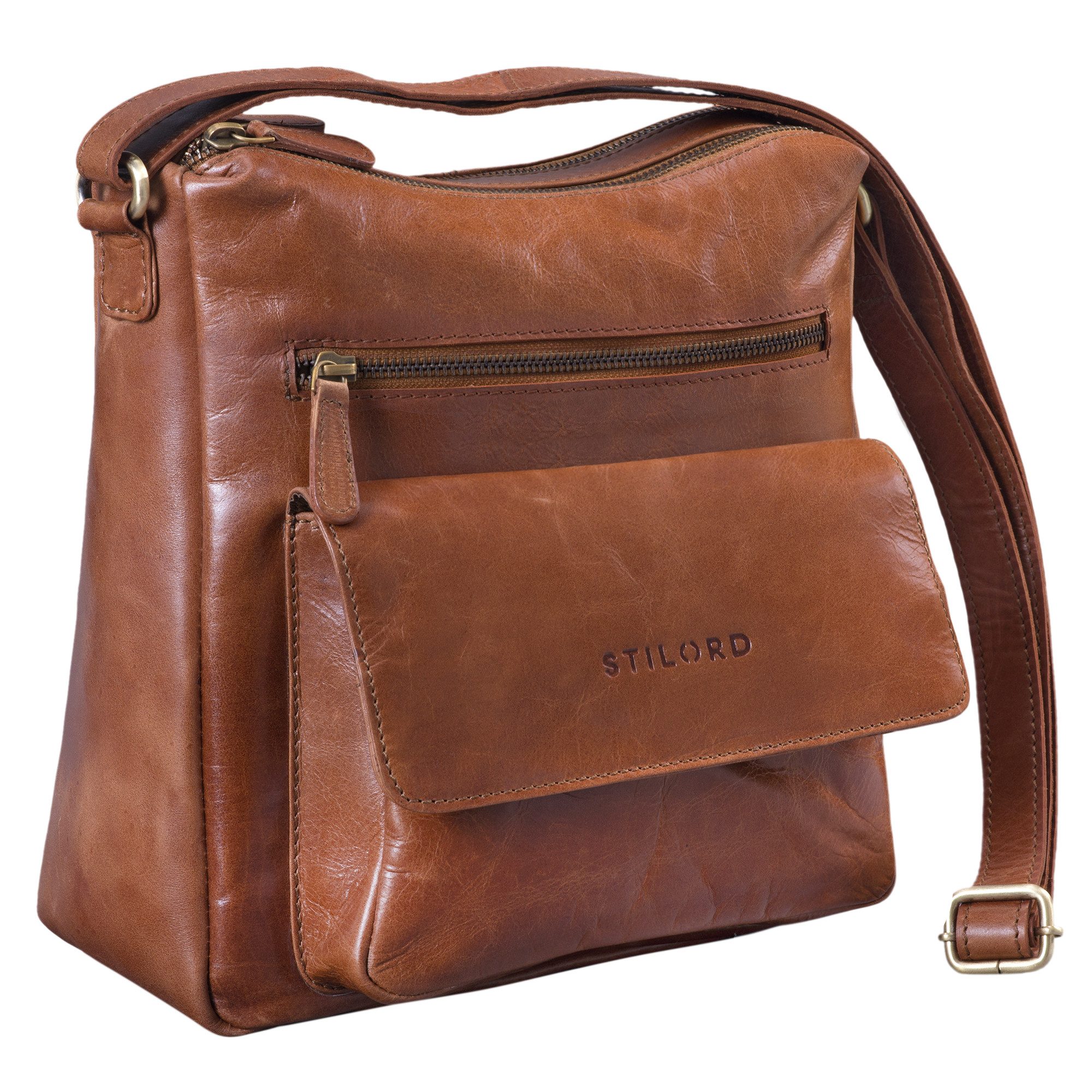 Handtasche "Mira" Vintage Umhängetasche für Damen Leder
