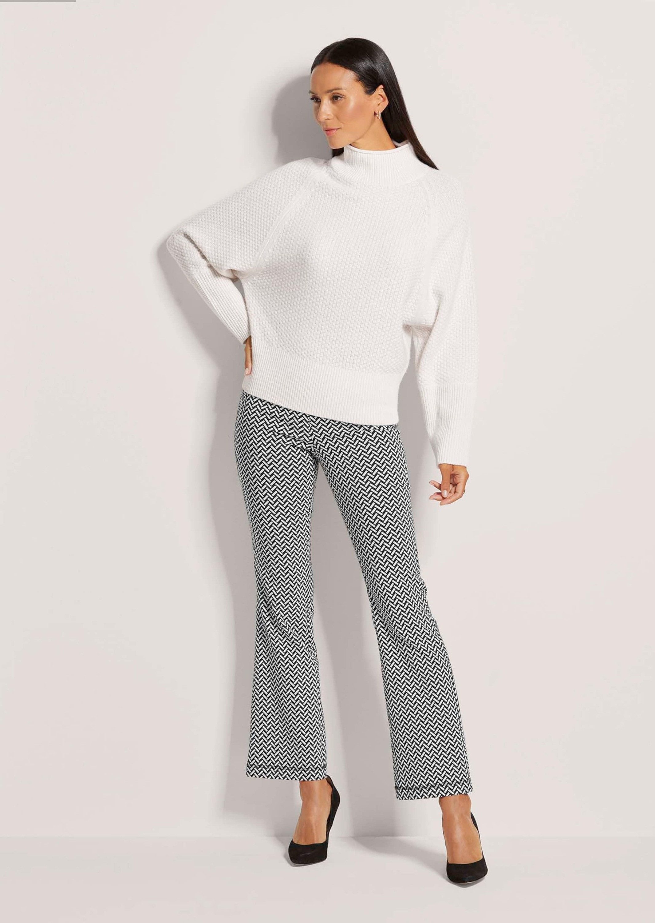 MADELEINE Strickpullover Stehkragen-Pullover mit Fledermausärmeln günstig online kaufen