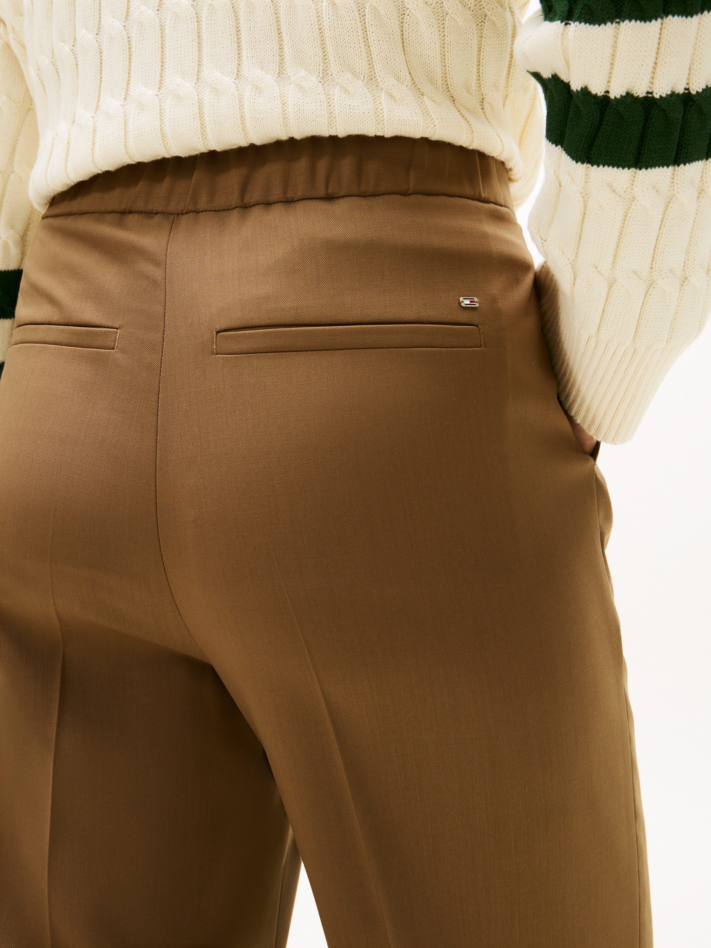 Tommy Hilfiger Anzughose TIMELESS WOOL WIDE LEG PANT mit Wolle