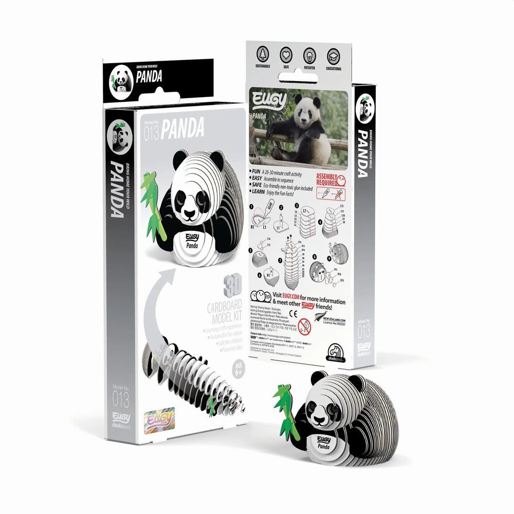 BrainBox Spiel EUGY - 3D Bastelset Panda